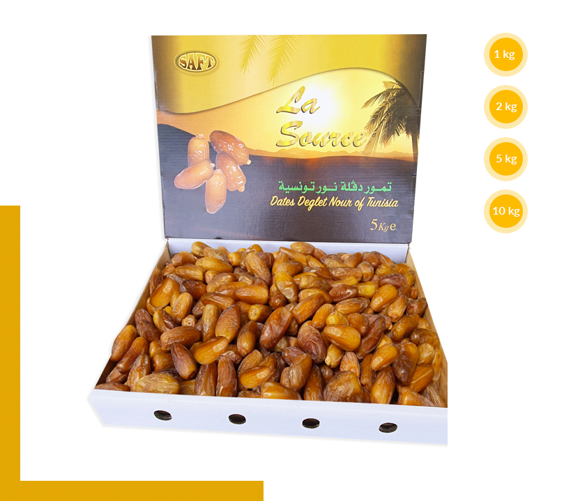Tunisian Dates Deglet Nour Natural Branched Dates -SAFT Pitted DatesTunisian Dates Deglet Nour Natural Branched Dates -SAFT Pitted Dates